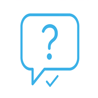 FAQ icon — questions answered